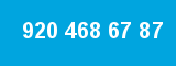 920 468 67 87 920 468 67 87